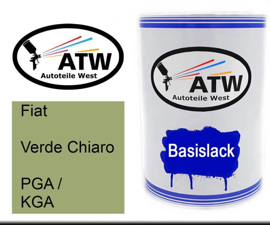 Fiat, Verde Chiaro, PGA / KGA: 500ml Lackdose, von ATW Autoteile West.